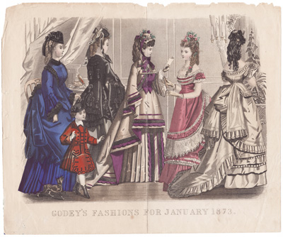 Godey's Fashions for January 1873